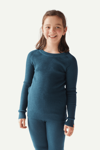 Havbris 2.0 Wool Sweater Kids, Mountain Blue