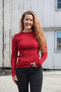 Havbris 2.0 Wool Crewneck, Raspberry