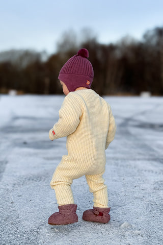 Lanullva Hustadvika 2.0 Wool Baby Dress Zip, Vinje Grey