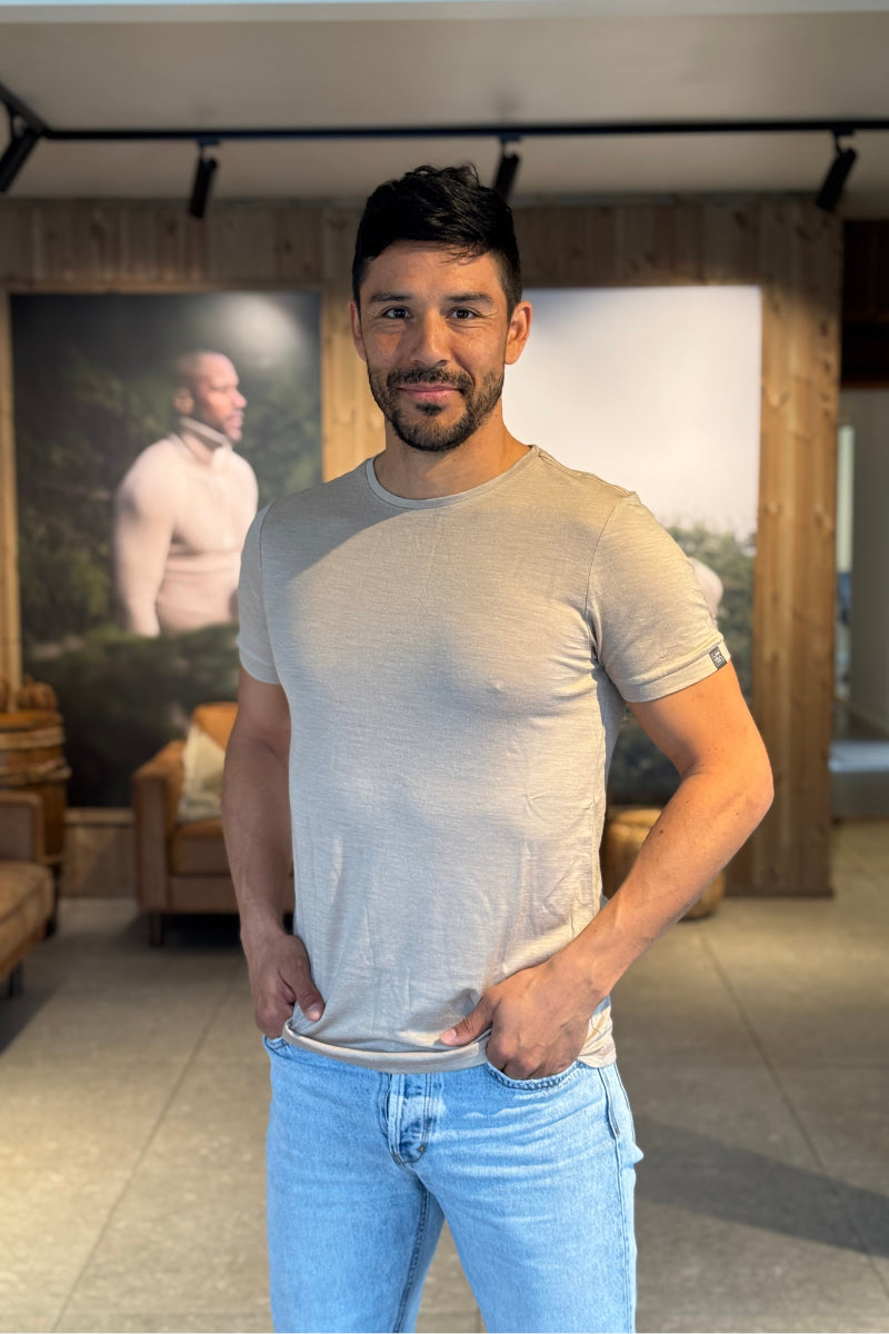 Lanullva Basic T-Shirt Men, Linen