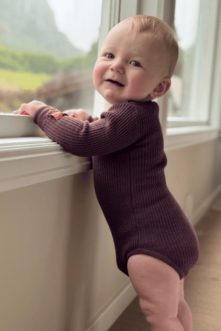 Havbris 2.0 Ull Babybody, Lavendel
