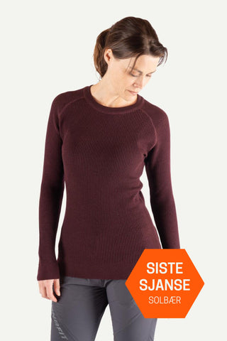 Havbris 2.0 Wool Crewneck Sweater, Blackcurrant