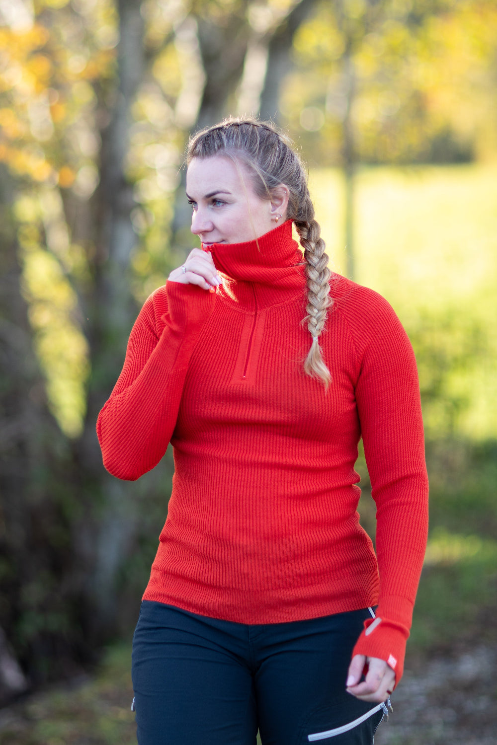 Lanullva Havbris 2.0 Wool Sweater Half Zip, Midnight Sun