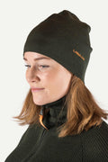 Anti-Tex 2.0 Wool Hat Plain knit, Olive green