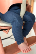 Havbris 2.0 Wool tights Baby, Atlantic blue