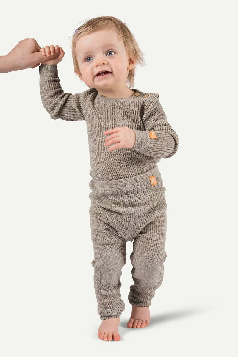 Lanullva Havbris 2.0 Wool Tights Baby, Vinje Grey