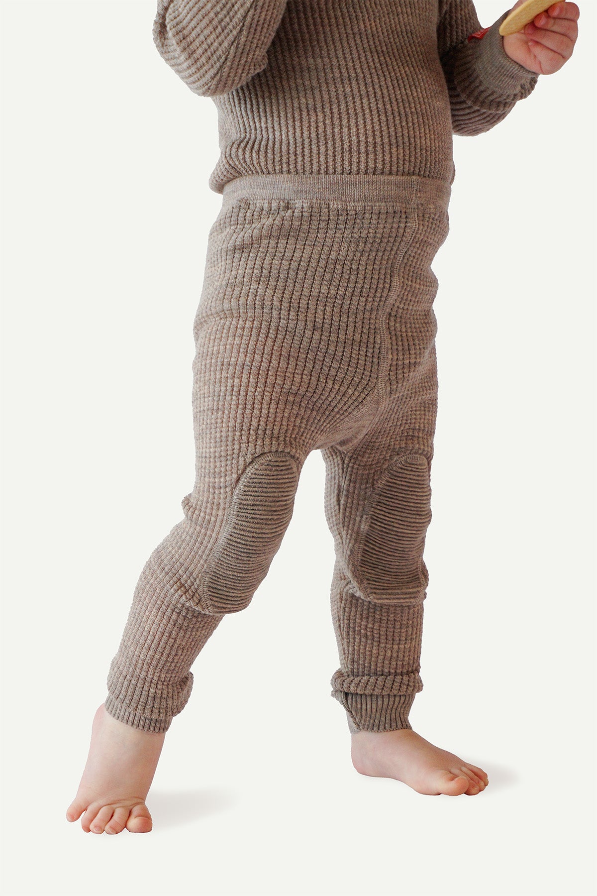 Lanullva Havbris 2.0 Wool tights Baby, Linen