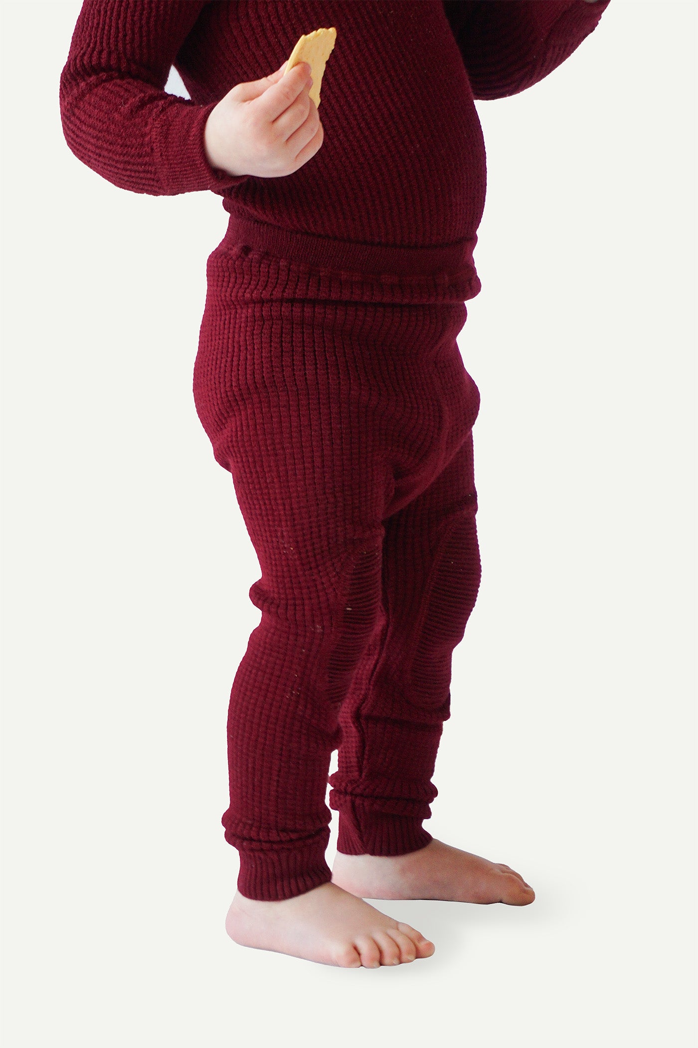 Lanullva Havbris 2.0 Wool Tights Baby, Burgundy