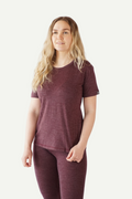 Basic T-Shirt Women, Blackcurrant