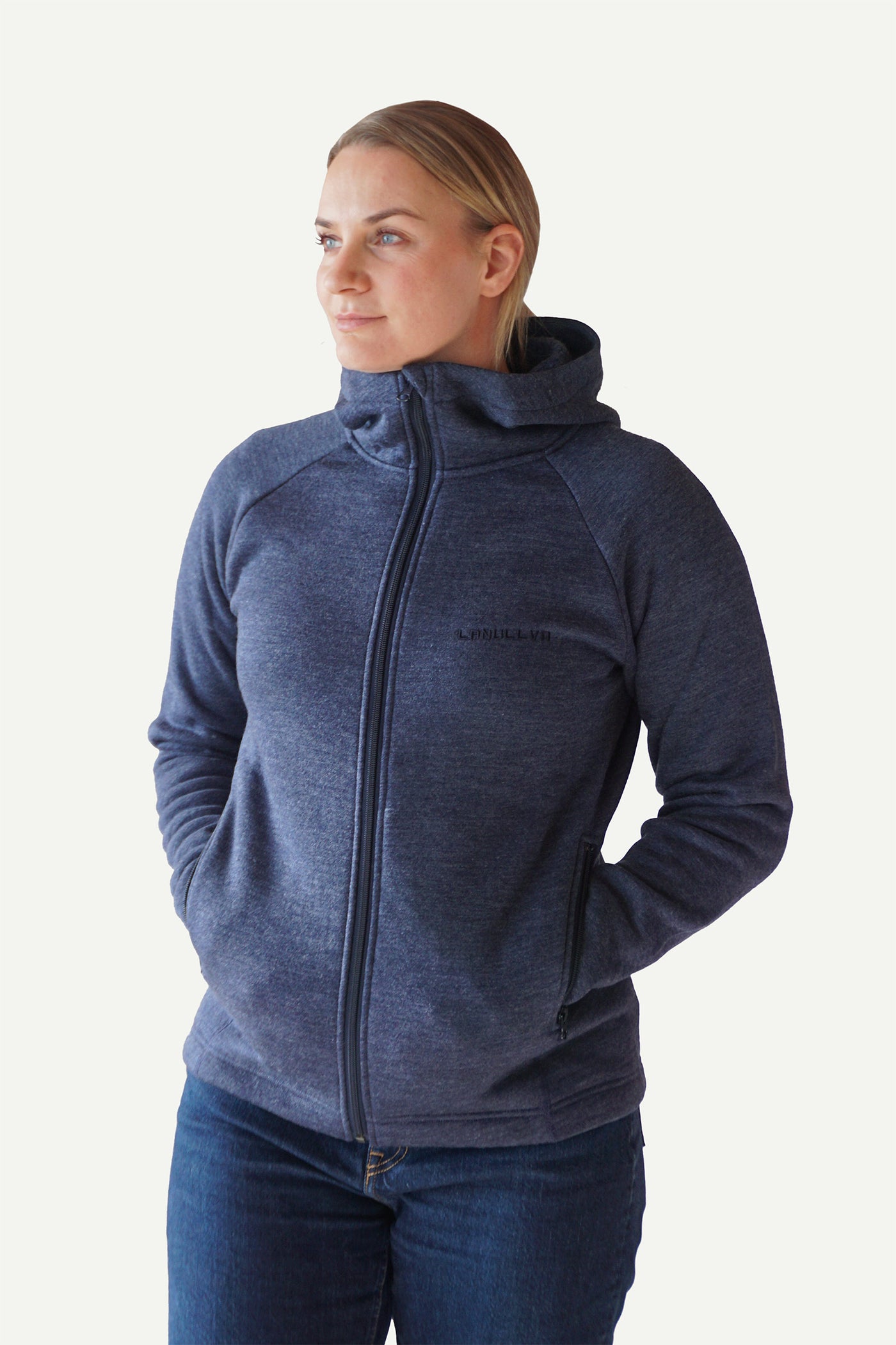 Lanullva Basic Hood Ladies, Atlantic blue