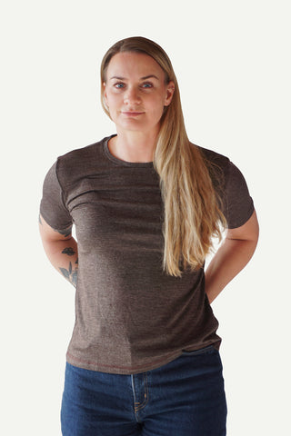 Lanullva Basic T-Shirt Women, Bark