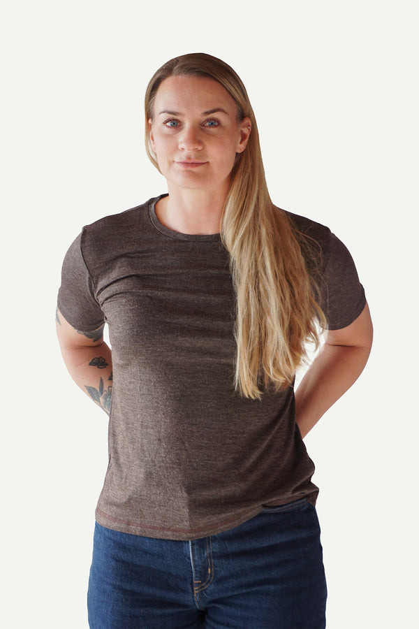 Lanullva Basic T-Shirt Women, Bark