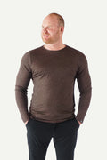 Basic T-Shirt Men's Long Sleeve, Bark