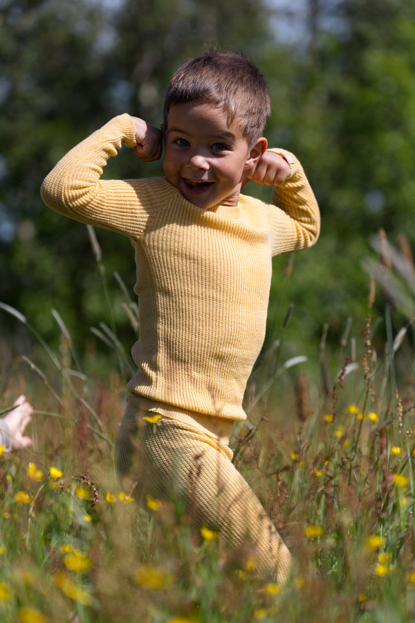 Lanullva Sea Breeze 2.0 Woolen Stillongs Children, Buttercup