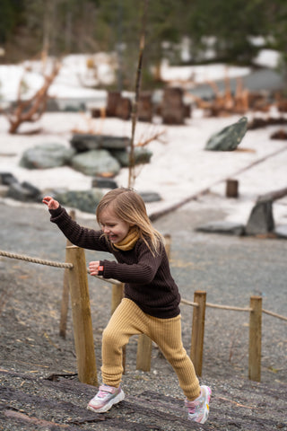 Lanullva Hustadvika 2.0 Wool Trousers Children, Buttercup