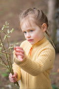 Hustadvika 2.0 Wool Cardigan Zip Children, Buttercup