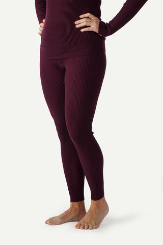 Lanullva Havbris 2.0 Wool Stillongs, Plum