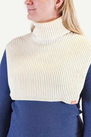 Lanullva Merino Neck Warmer, Offwhite