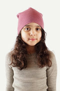 Havbris 2.0 Plain Knitted Hat Children, Heather Pink