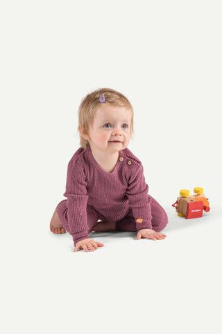 Lanullva Havbris 2.0 Ull Babybody, Lyng Rosa-Lanullva