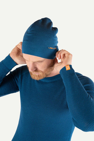 Havbris 2.0 Ull Lue Glattstrikk, Arktis Blå-Lanullva