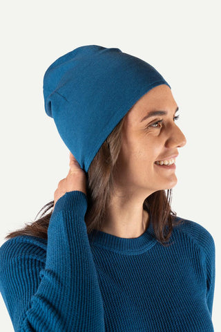 Havbris 2.0 Ull Lue Glattstrikk, Arktis Blå-Lanullva