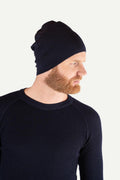 Havbris 2.0 Wool Hat Plain knit, Night blue