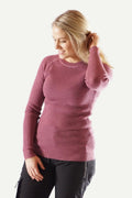 Havbris 2.0 Wool Crewneck, Heather Pink
