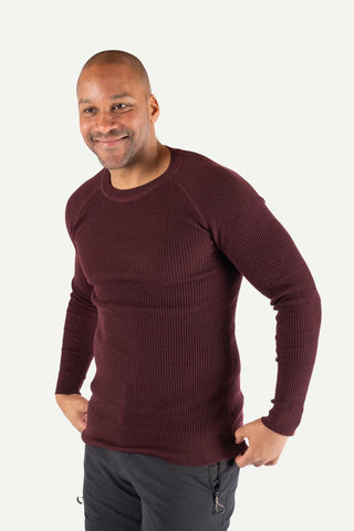 Havbris 2.0 Ulltrøye Crewneck, Solbær-Lanullva