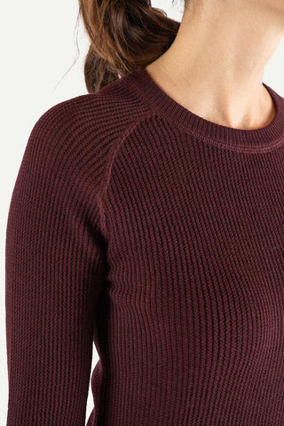 Havbris 2.0 Ulltrøye Crewneck, Solbær-Lanullva