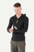 Havbris 2.0 Wool Sweater Half Zip, Coal