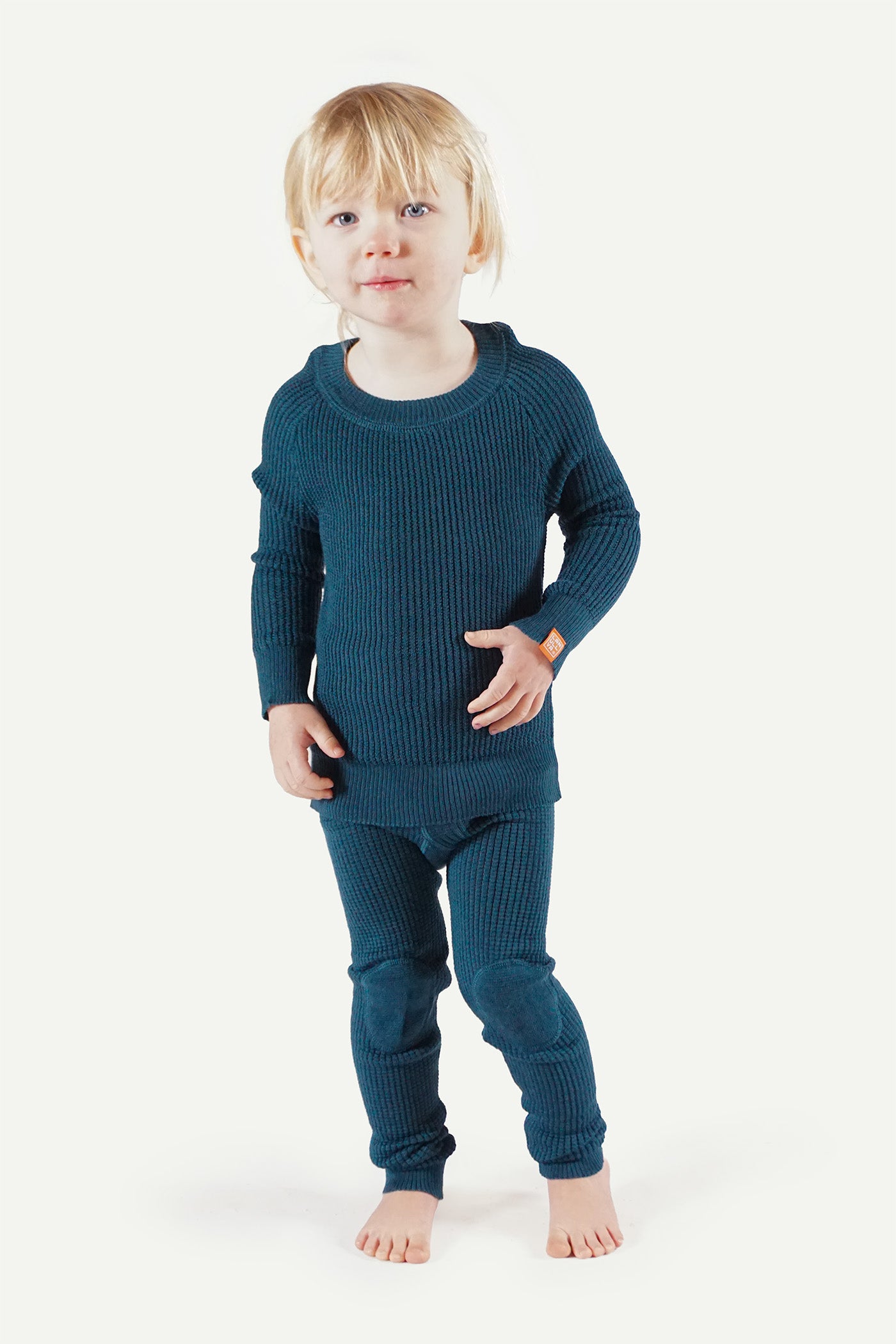 Lanullva Havbris 2.0 Wool Blend Longsleeves Children, Mountain Blue