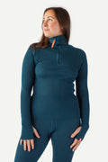 Havbris 2.0 Wool Sweater Half Zip, Mountain Blue