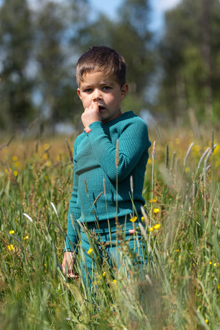 Lanullva Havbris 2.0 Wool Sweater Children, Northern Lights