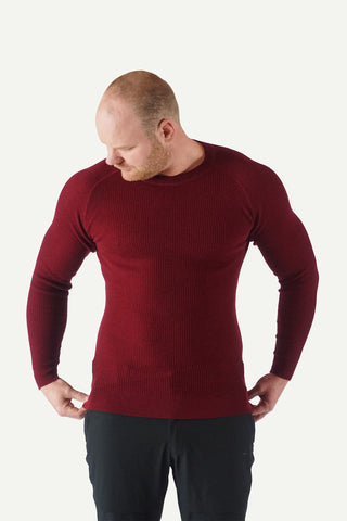 Lanullva Havbris 2.0 Crewneck, Burgundy 