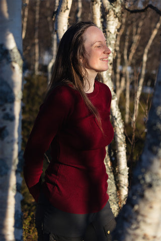 Lanullva Havbris 2.0 Crewneck, Burgundy 