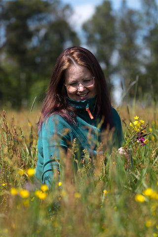 Lanullva Havbris 2.0 Wool Sweater Half Zip, Northern Lights