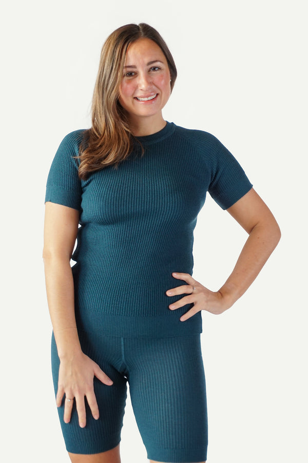 Lanullva Havbris 2.0 Wool T-shirt, Mountain Blue