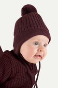 Hustadvika 2.0 Baby Hat Flap, Blackcurrant