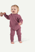 Hustadvika 2.0 Wool Baby Dress Zip, Heather Pink