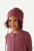 Hustadvika 2.0 Wool Hat Flaps Children, Heather Pink