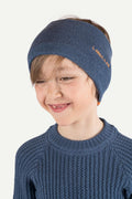 Hustadvika 2.0 Wool Headband Children, Atlantic blue