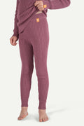Hustadvika 2.0 Wool trousers Children, Heather Pink