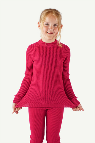 Lanullva Hustadvika 2.0 Ullgenser Barn, Bringebær-Lanullva