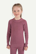 Hustadvika 2.0 Wool Sweater Children, Heather Pink