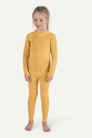 Lanullva Hustadvika 2.0 Wool Sweater Children, Buttercup