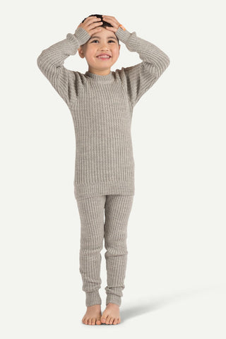 Lanullva Hustadvika 2.0 Ullgenser Barn, Vinje Grå-Lanullva