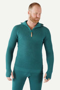 Hustadvika 2.0 Wool Sweater Half Zip, Northern Lights
