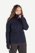 Hustadvika 2.0 Wool jacket Zip, Night blue