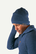Hustadvika Wool Hat Rib knit 2.0, Atlantic blue